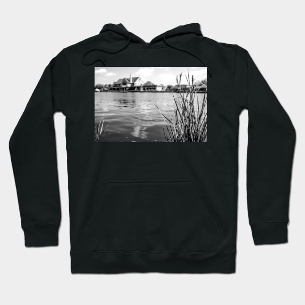 Reeds on the bank of the River Bure, Horning Hoodie by yackers1